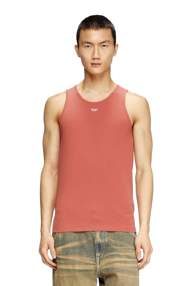 トップス DIESEL Design tank top A10397_0BLAN_9XX_F.jpg